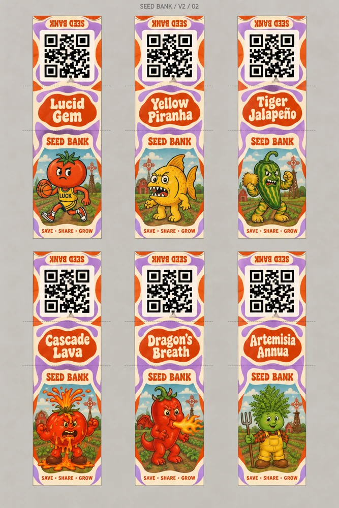 V2 · Illustrated labels, collection 2